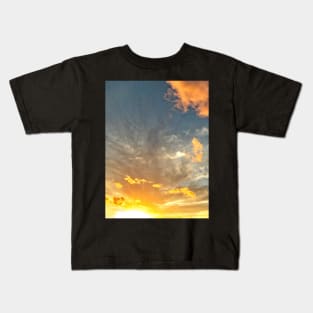 Scenic Sunrise Sunset Clouds Sky Kids T-Shirt